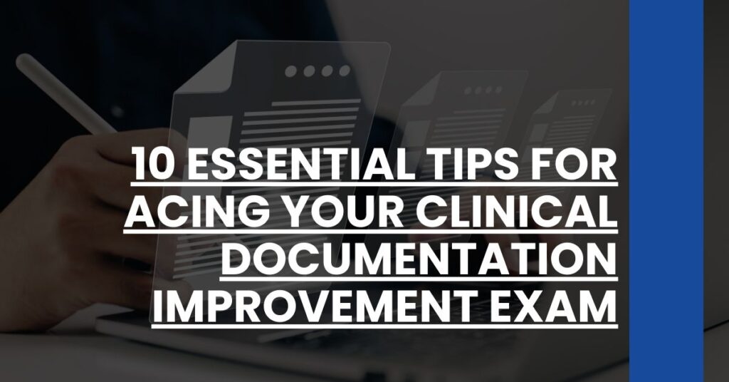 10 Essential Tips for Acing Your Clinical Documentation Improvement Exam Feature Image