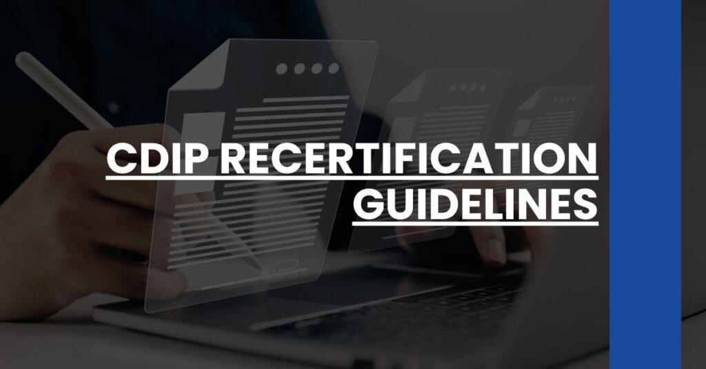 CDIP Recertification Guidelines Feature Image